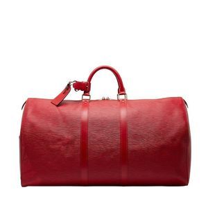Louis Vuitton Epi Keepall 55 M42957 Castilian Red Leather Women Louis Vuitton